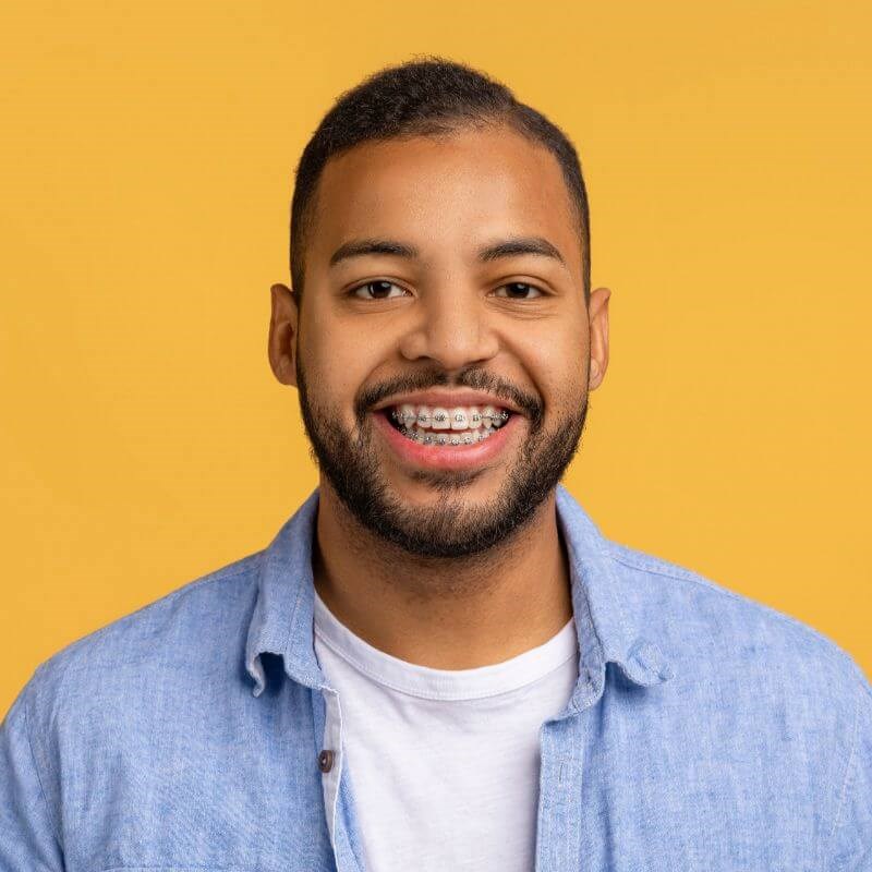 Man with braces