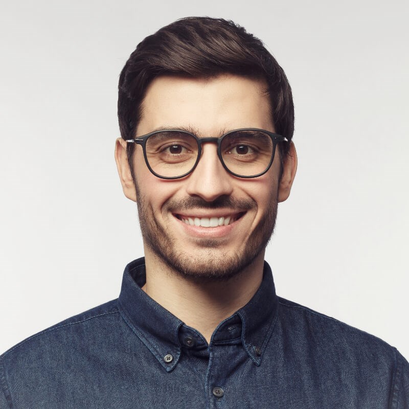 Man smiling